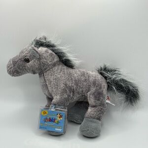 Webkinz Grey Arabian Plush Toy Stuffed Animal HM098 HORSE  Sealed Code 10”
